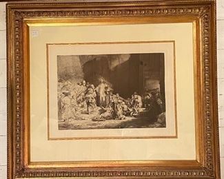 Antique - Framed Religious Etching