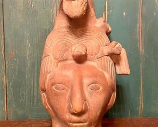 Terra Cotta Maya Ruler — “Pakal the Great” — King of Palenque for 69 years....longer than any other Mayan Ruler!