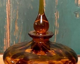 SILVESTRI - Tortoise Shell Glass Perfume Bottle