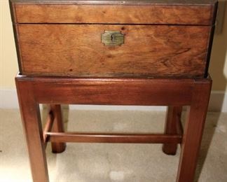 Antique Lap Writing Desk Box