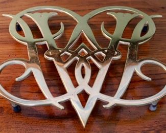 Williamsburg Queen Anne Cypher Brass Trivet