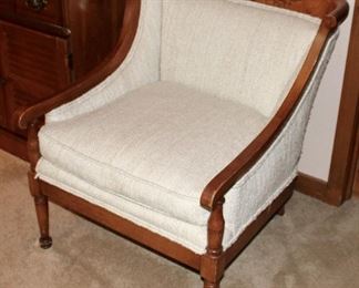 Vintage Carved Wooden Arm Chair