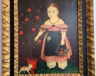 1940 John Bradley Print “Girl in Lavender”