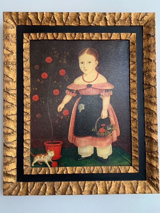 1940 John Bradley Print “Girl in Lavender”