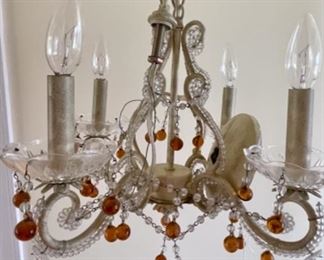 Bohemian petite chandelier