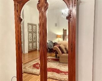 gorgeous beveled mirror 9' tall wardrobe