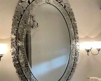 pair of 42”width x 68” height  Venetian mirrors.  These are a MUST see!