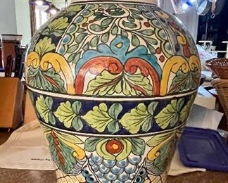 24" Mexican pottery urn