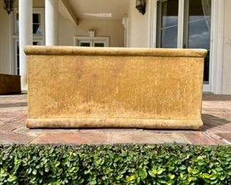 9 oblong large concrete planters