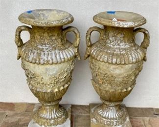 pair of 38" urns