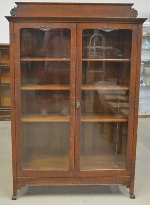 4609 Oak Bookcase with Back Splash