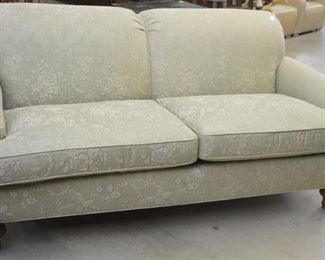 9050 Green Floral Sofa