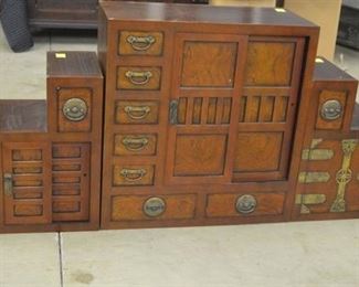 9057 3 pc. Oriental Cabinets