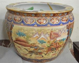 9140 Oriental Fish Bowl with Horses