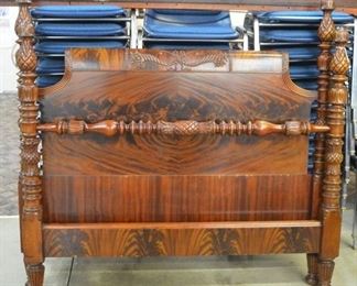 5301 Flame Mahogany Bed with Rails