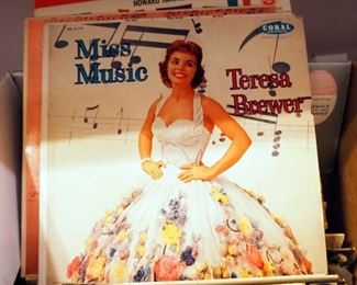 Vintage LP Record Albums Including, Louie Armstrong, Boston Pops, Lawrence Welk, Show Tunes, Country, And More, Approx. 50