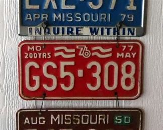 License Plate Collection Including, MO, Appox. Qty 38