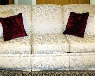 Bassett 3 Cushion Sleeper Sofa, 34" x 80" x 34"