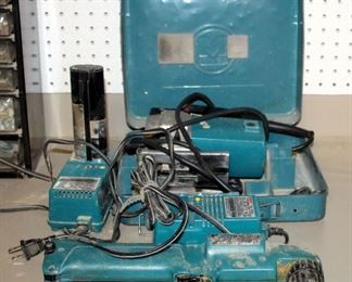 Makita Electric Jig Saw With Metal Carrying Case And Cordless Angle Drill, Model DA391D, With Charger
