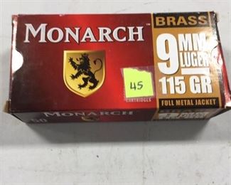 Monarch 9mm Luger FMJ 45 rounds