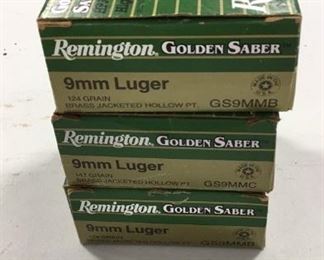 Remiington 9mmm Luger 3 boxes