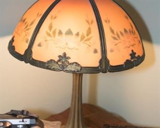 Antique Stained Glass Table Lamp