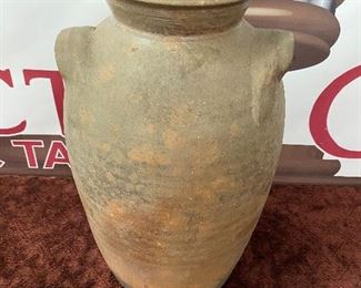 J.M. Yow Signed N.C. Pottery Storage Jar (Erect, N.C.)