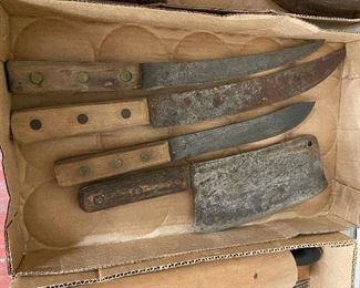 Old Large Knives and Cleaver