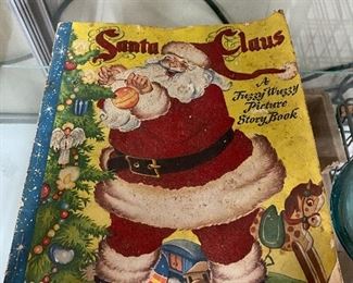 Old Santa Claus Fuzzy Wuzzy Picture Story Book