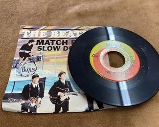 The Beatles "Match Box" "Slow Down" with Picture Sleeve