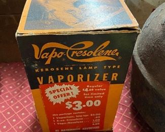 Old Vapo-Cresolene Vaporizer in Box