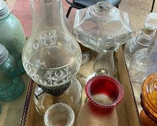 Assorted Old Oil Lamps