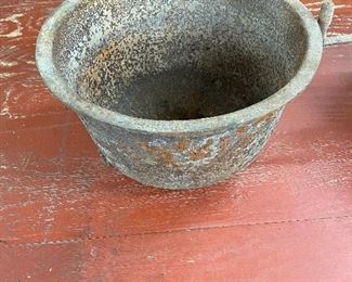 Early Cast Iron Pot (Holes Present)
