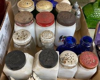 Several Pairs of Old Salt and Pepper Shakers