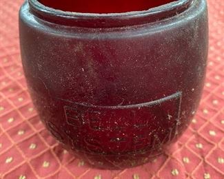 Bell System Ruby Red Lantern Glass