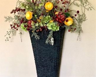 $80 - Large Faux Floral Wall Decor