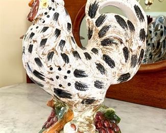 $28 - Decorative Ceramic Rooster with Chicks