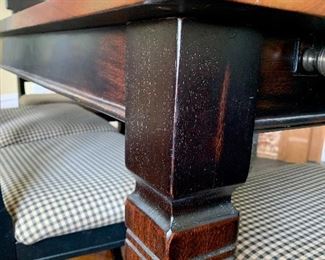 Close up of Dining Room Corner Table 