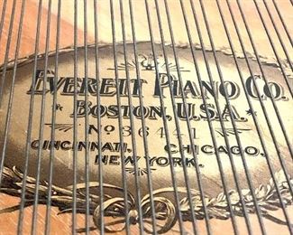 Inside view of Everett piano