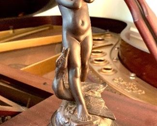 $150 - Antique Bronze Sculpture approx. 10” H