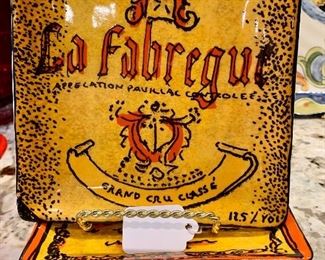 $28 Williams-Sonoma French Wine Label Appetizer/ Dessert Plates (set of 4)