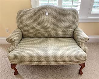 SOLD $250 Flexsteel Upholstered Settee 51”L x 32”W x 48”H