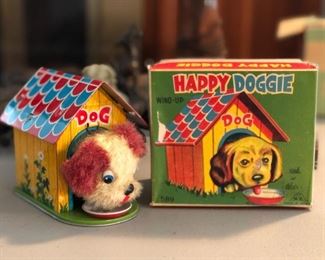 Japan tin toy, dog with orig. box 