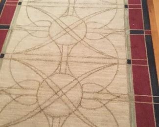 Shaw Living 5’x8’.   “Stained Glass” 100% New Zealand Wool.