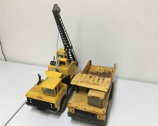 Vintage Tonka trucks.