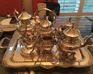 Very nice silver Tea Set. Plated.