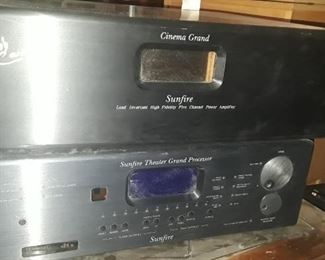 Sunfire 5 Channel Power Amp High Fidelity and the Sunfire Theater Grand Processor