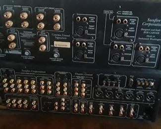 Rear views of the Sunfire Amp and the Sunfire Grand Processor