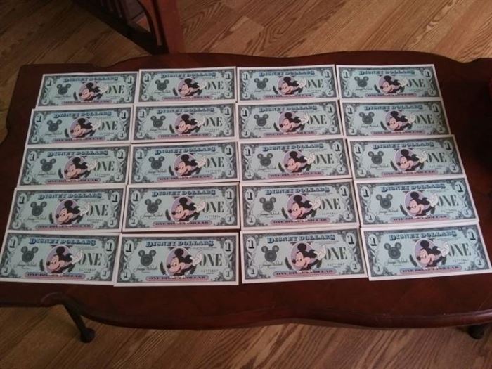 Disney Dollars Collection 1987 2013 One... starts on 5/26/2021