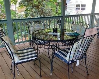 Wrought Iron Patio Set Excellent Condition